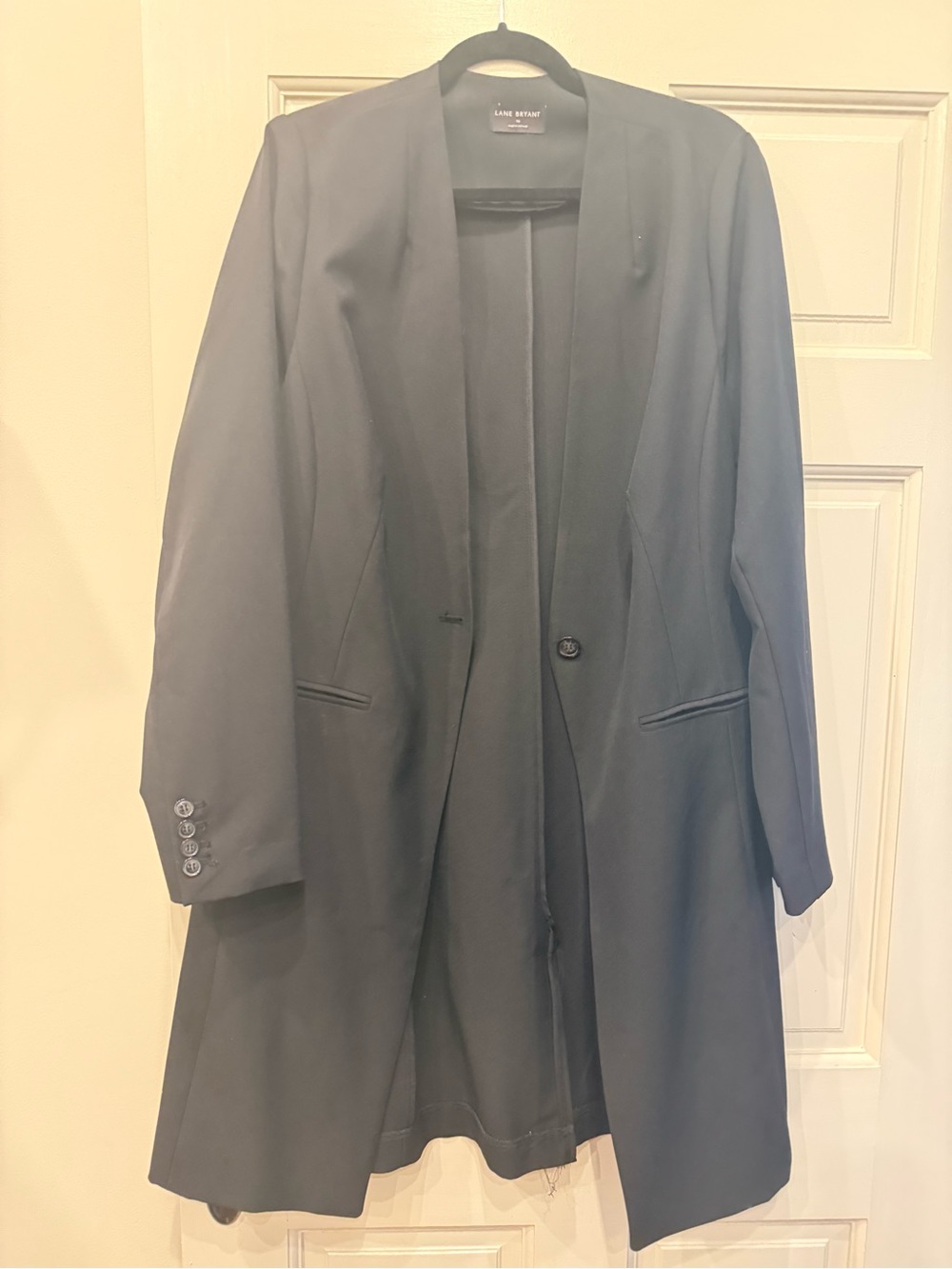 Lane Bryant Black long blazer